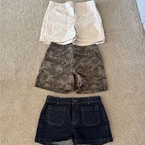 3 Pairs of J Crew Shorts Size 6